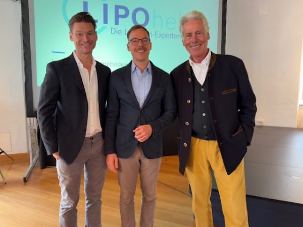 Prof. Dr. Niclas Broer, Prof. Dr. Paul Heidekrüger und Prof. Dr. Karl-Heinz Broer bei Infoveranstaltung zum Lipödem